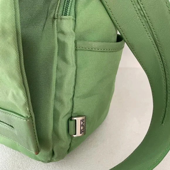 TUMI Green Nylon Messenger Bag Messenger Bags